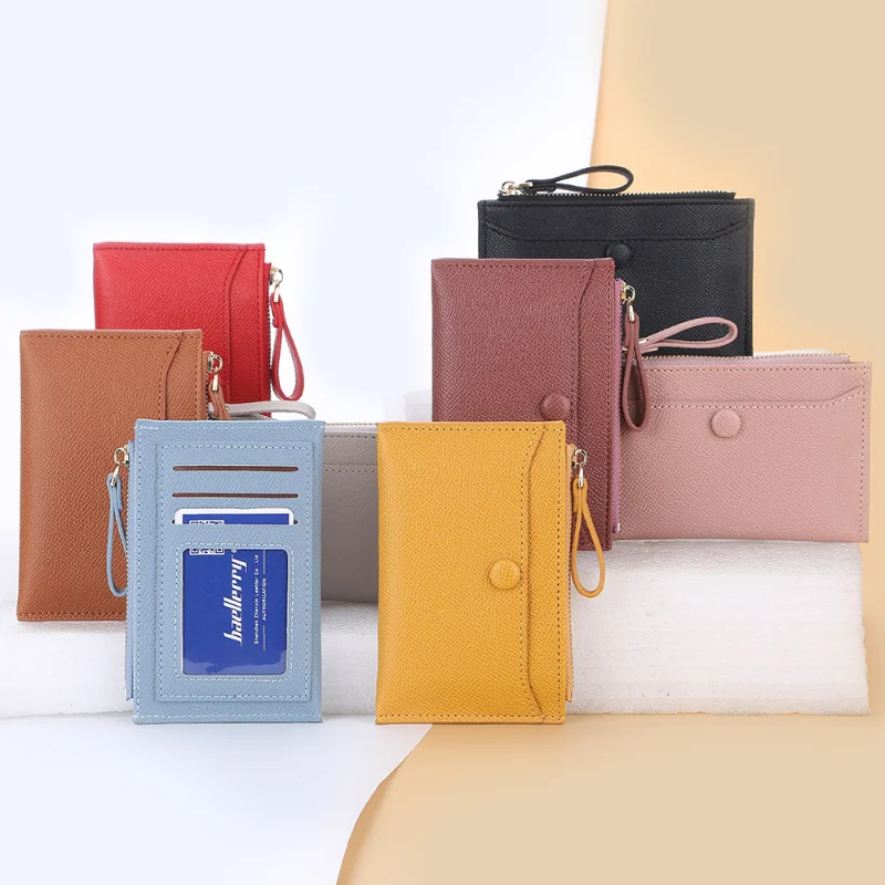 Mini Short Small Wallet Ladies Card Holder Multifunctional Fashion new Credit Card Holder Zipper Coin Purse Key Change Money Bag