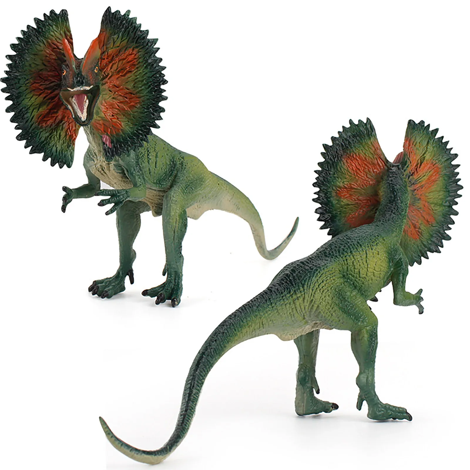 Realistic Dinosaur Model Lifelike Dilophosaurus Dinosaurs Figure Playset Gift For Children Simulation Dinosaurs Animal Toy