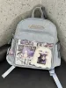 Cute Backpack Bow Large Capacity JK Uniform Shoulder Bag Women Itabag Schoolbags Transparent DIY Tote Handbag 5