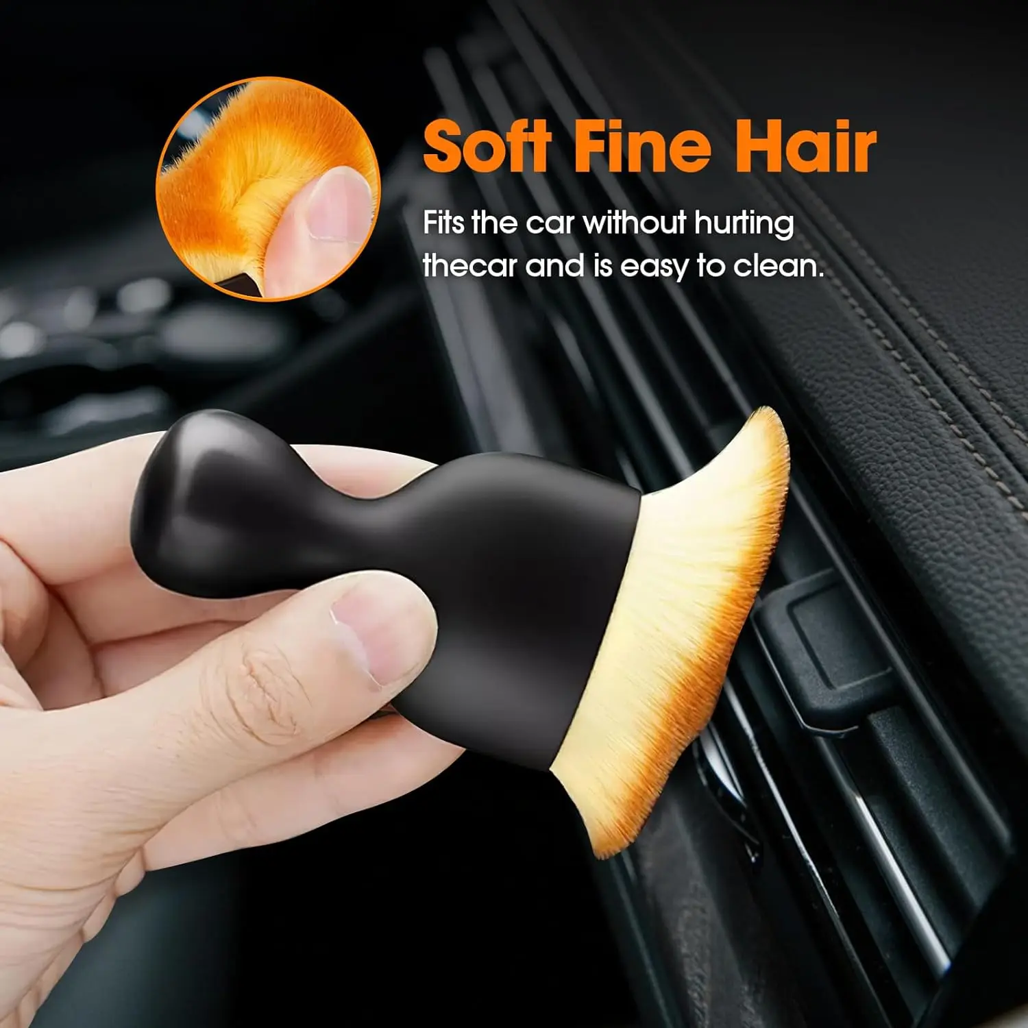 Premium Soft Fur Detailing Brush for Interiors & Electronics