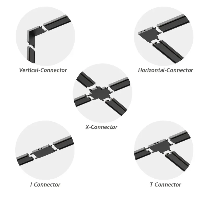 리모컨 LED 스마트 트랙 조명, 마그네틱 레일 조명, 초박형 6mm 표면 장착 천장 시스템 스포드라이트 투광 조명