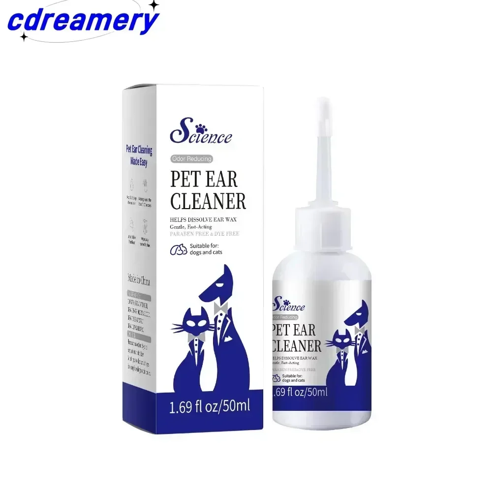 CDYStratford Pharmaceuticals Ear Cleaner & Drying Solution For Dogs & Cats W/Aloe VeraToWash Debris, Odor&Irritation Relief