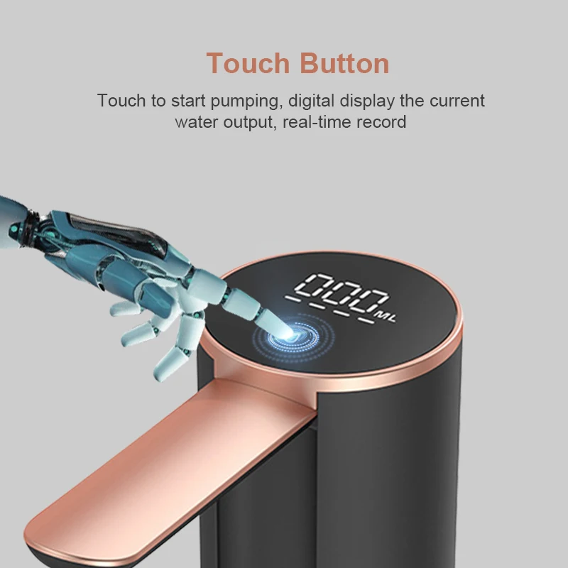 Automatic Water Bottle Pump Water Dispenser USB Smart Water Pump Barreled Water Suction Device Mineral Water Dispenser Pump 3