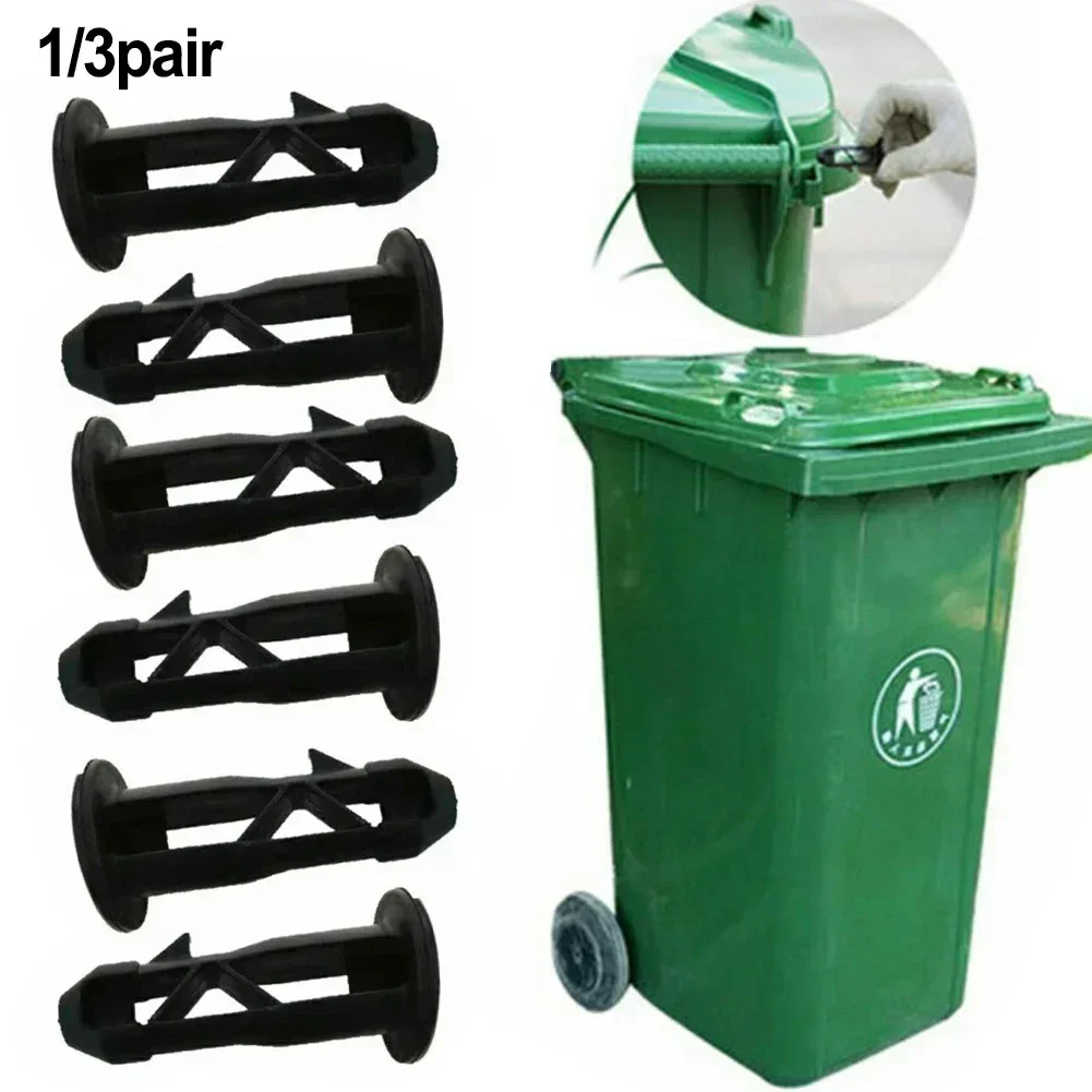 Kitchen Sanitation Trash Can Latch Black Plastic Wheel Off The Ground Bin Lid Hinge Pin Suitable For 240 Liter Household
