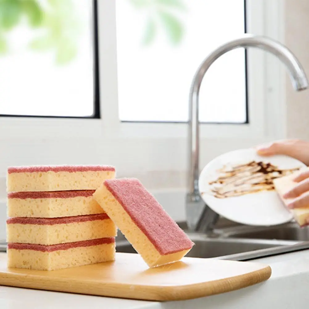 

1 pcs Palm Fiber Scrubber Kitchen Non-Scratch Dish Sponge Biodegradable Scrubbing Coir Sponges Coconut Wooden Pulp Scouring Pad