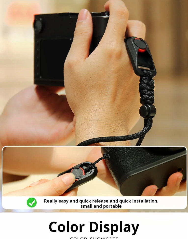 Kamera Handgelenk Strap Quick Release Seil Für Sony A9 Nikon Z7 Z6 Z5 D7500 Fuji Canon R50 R100 200D Olympus Panasonic SLR DSLR – Detail 5