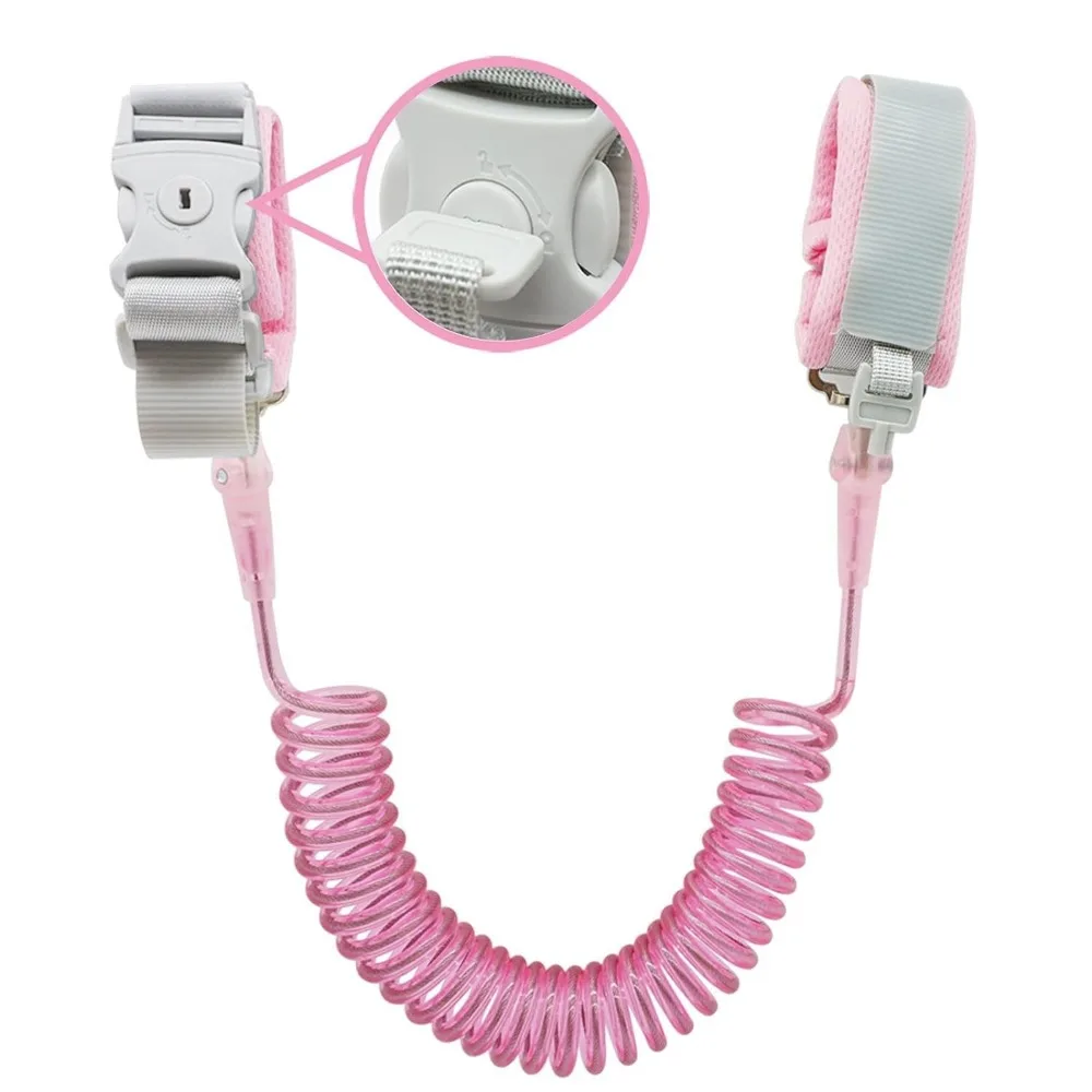 Child Lock Safety Lock Children's Loss Prevention Bracelet Key Lock with Anti Release Rope Children's Anti Loss Traction Rope When Going Out