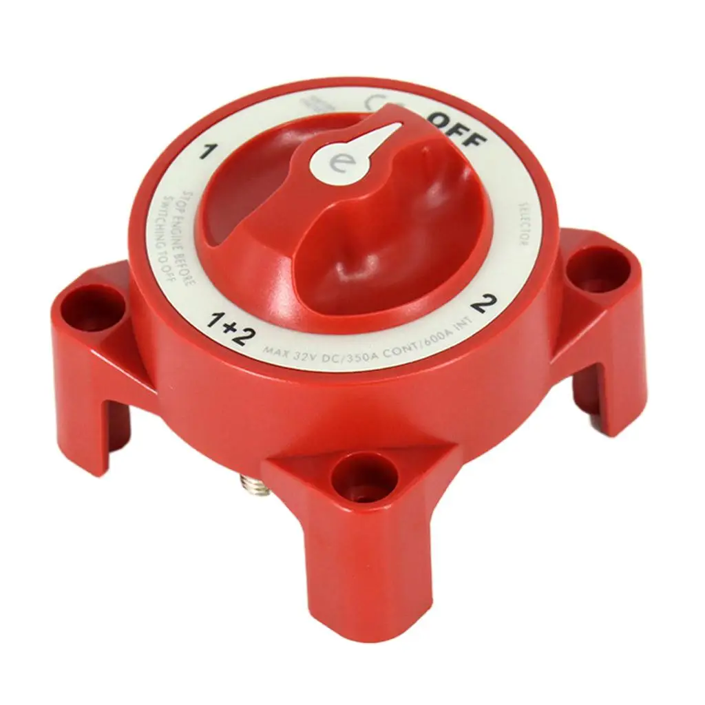

Heavy Duty Isolator Selector Switch for Boat Motorhome Red