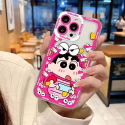 Cute C - Crayon S - Shinchan Clear Phone Case Cover for OPPO A15(A15S) (NCCLR01)