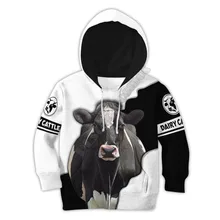 

Dairy Cattle 3d printed Hoodies suit tshirt zipper Pullover Kids Suit Funny Sweatshirt Tracksuit 02