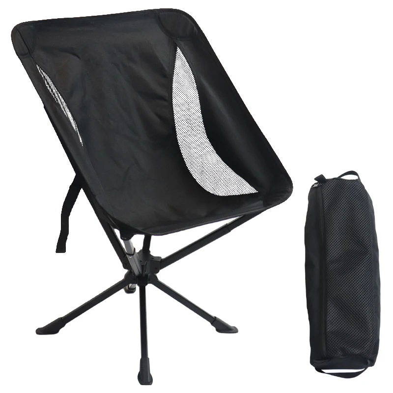Folding Camping Chair folding chair Backpacking Portable Lightweight Beach Fishing Swivel Chair with Carry Bag for Outdoor Picnic Hiking