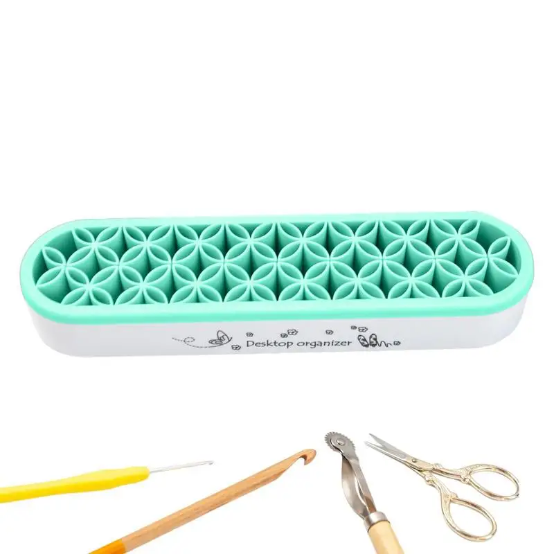 

Sewing Tool Silicone Storage Box Desktop Storage Box For Brush Practical Silicone Makeup Brush Holder Organizer For Desktop