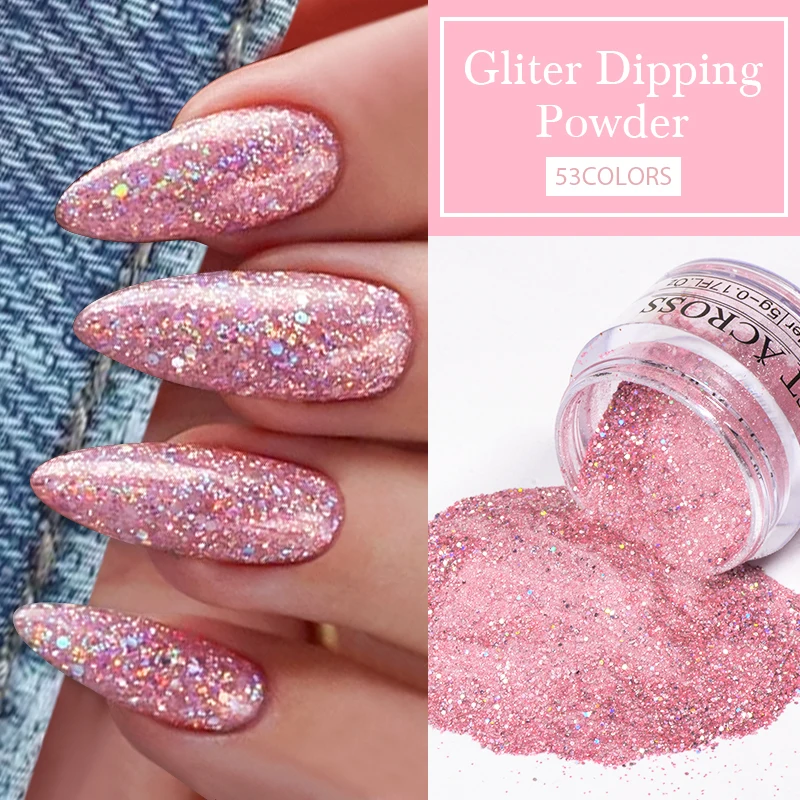 Dipping Powder Acrylic Powder Dip Nails 5g/10g No Need Lamp Cure Natural Dry Long Lasting Nails Glitter Manicure Nail Art nail powder nail powder set