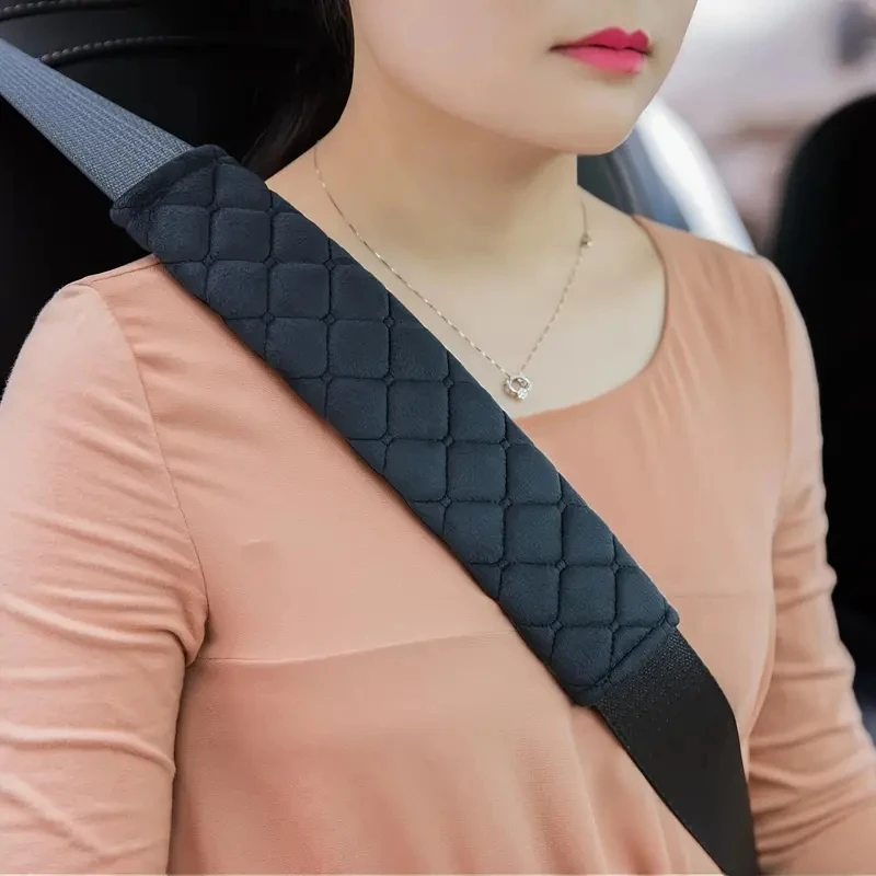 General Motors Seat Belt Covers Plush Seat Belt Shoulder Protectors Car Interior Accessories 2 Pieces