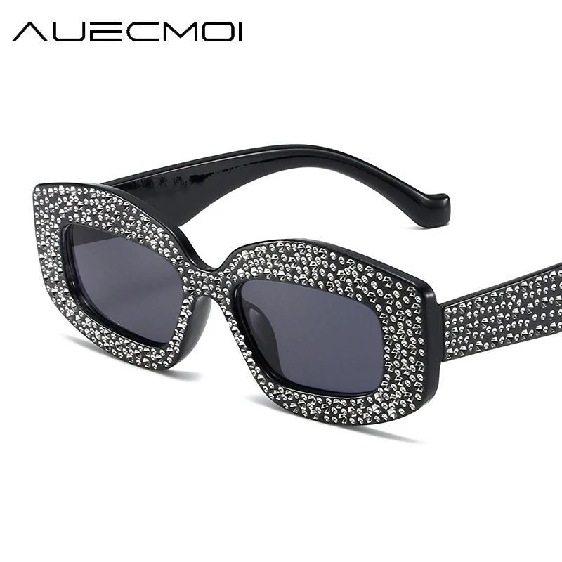 

Luxury Diamond Bling Sunglasses Women For Men Vintage Brand Designer Sun Glasses Big Frame Popular Crystal Punk Shades UV400