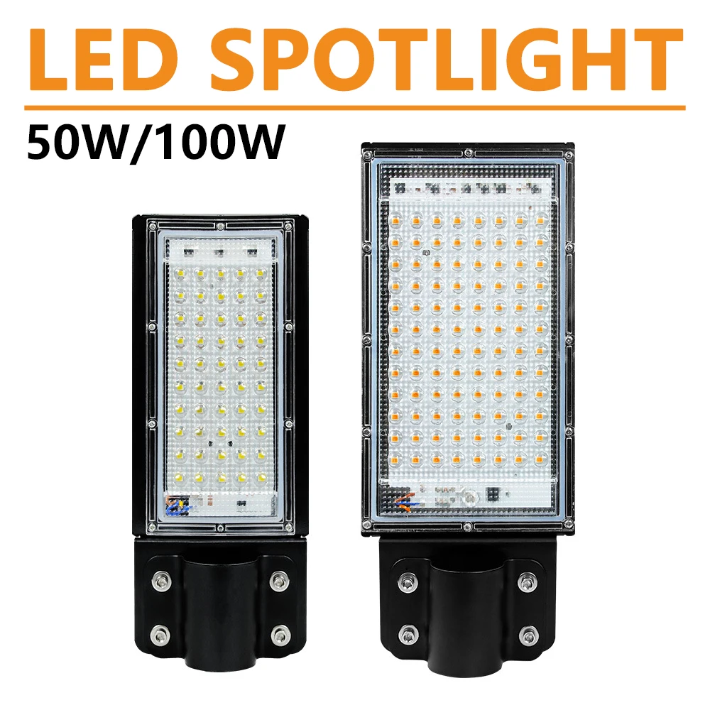 LED 투광 조명, 야외 프로젝터 투광 조명, LED 반사판 스포트라이트, 가로등 조명, IP65 방수, 100W, 220V, 240V