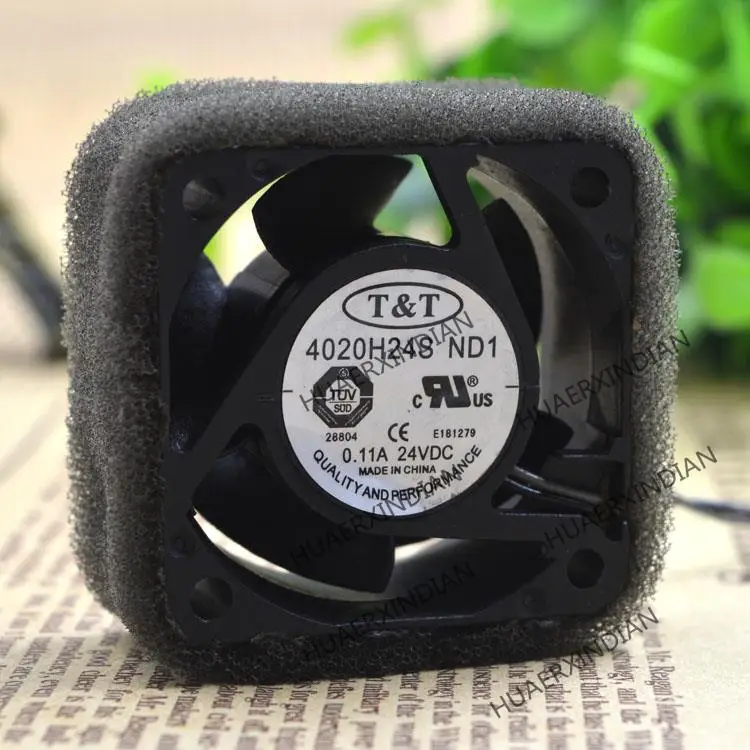 

New 4020 24V 0.11A 4020H24S ND 1 2 Cooling Fan Assembly Kit