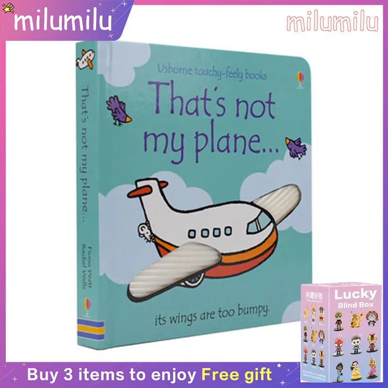 

MiluMilu Usborne Original English Book That's Not My Plane Touch Children's Educational Toy Picture