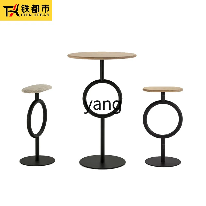 

Yjq Designer Model Modern Simple Home Personalized Art Creative B & B Bar Color Front Stool