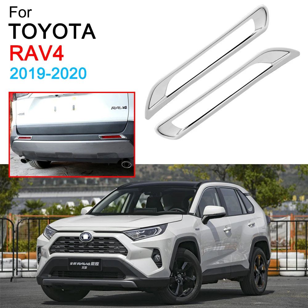 

Exterior Rear Fog Light Cover Trim Foglight Cover Lamp Stickers for Toyota RAV4 XA50 Accessories 2019 2020 2021 2022 2023