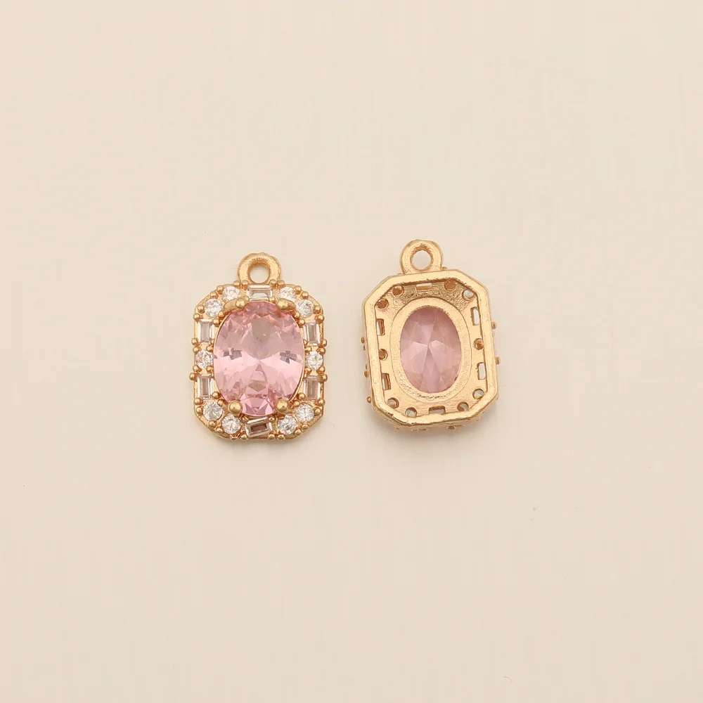 Cordial Design 11*15MM 30Pcs CZ Charms/Rectangle Shape/Hand Made/Rhinestone Pendant/Jewelry Findings & Components/DIY Making - cordial