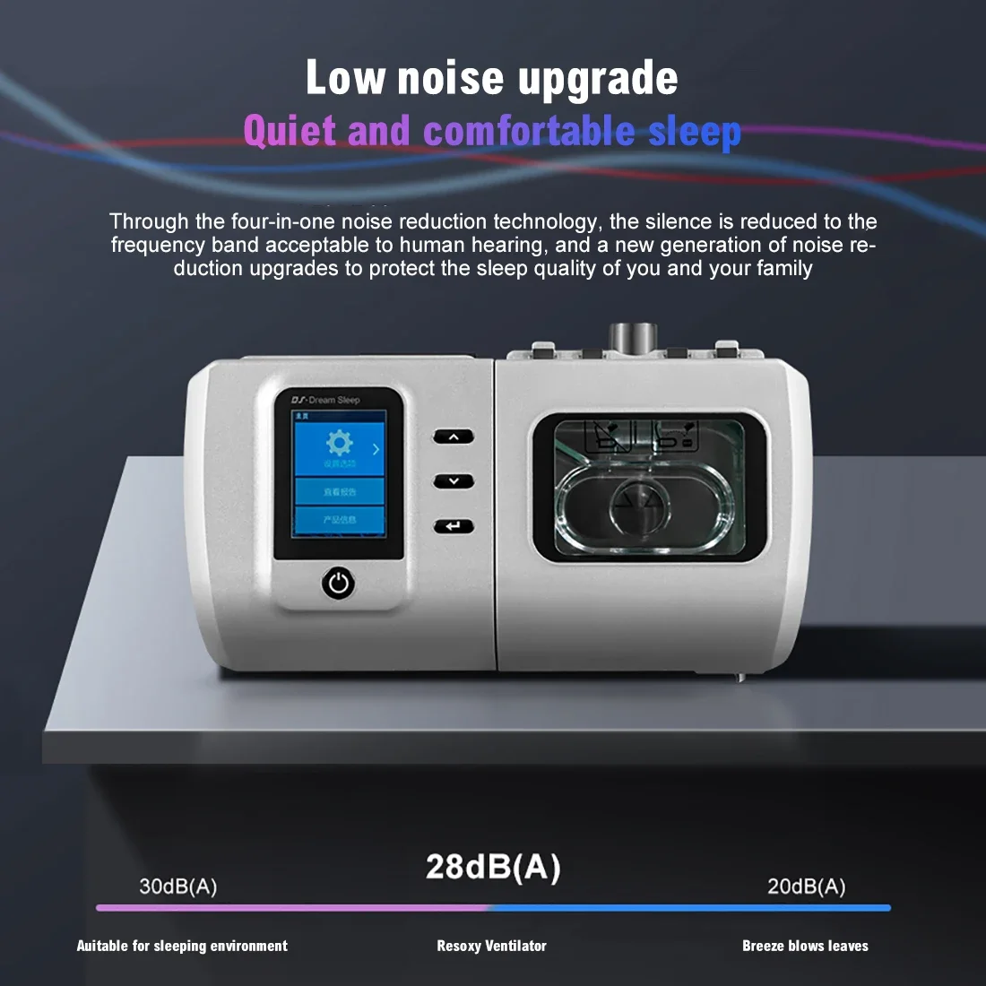 Mini DS6 AUTO CPAP Machine for Sleep Apnea Portable Travel Treat Snoring OSA Ventilator for Anti Snoring Home Use Respirator