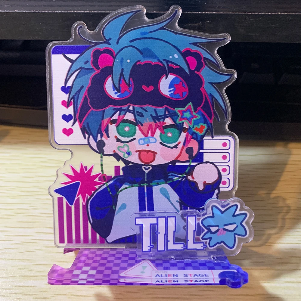 Alien Stage IVAN TILL Acrylic Desktop Stand Model Anime Figure Standing Decor Cosplay Gift Best Friends anime cosplay props anime acrylic stand
