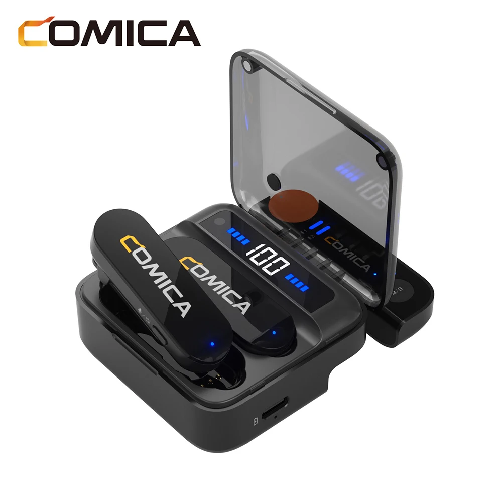 Vimo S 2.4G Wireless Lavalier Microphone Compact Lapel Microphone With Charging