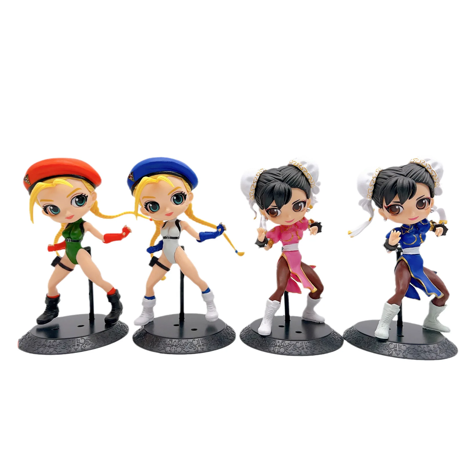 Street Fighter 4 Pcs/Lot Cammy White Chun Li Figurine SF Sutorito Faita  Game Peripheral Girl Figura Ornaments Gifts Toys - AliExpress