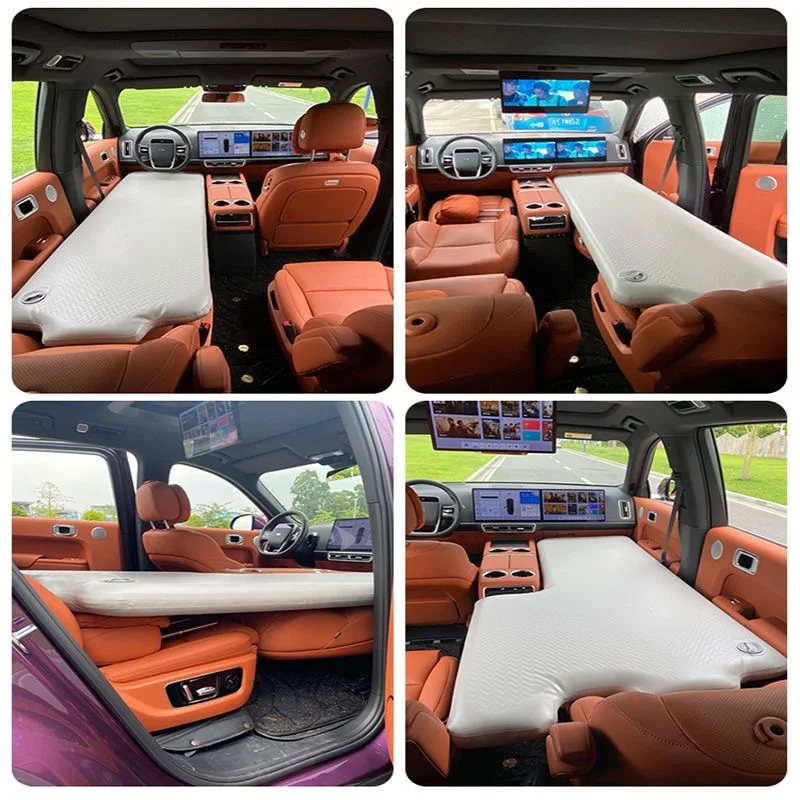 Car Inflatable Mattress for LI AUTO L9 Foldable Portable External Inflation Pump Car Inflatable Mattress for Road Trip Camping