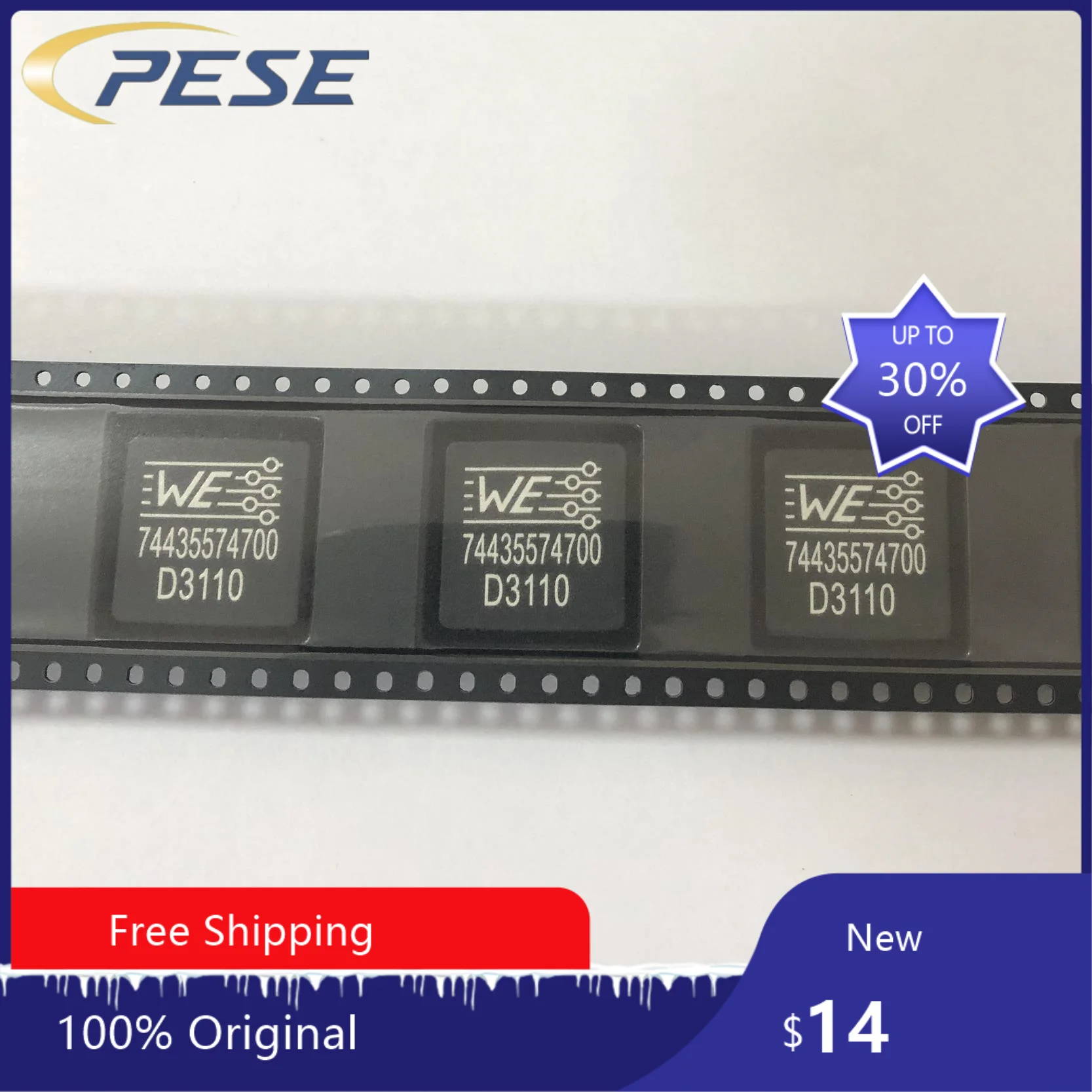 

5PCS/LOT 74435574700 bulk formed high current power inductor 18x18x9 47uH 6.8A WE