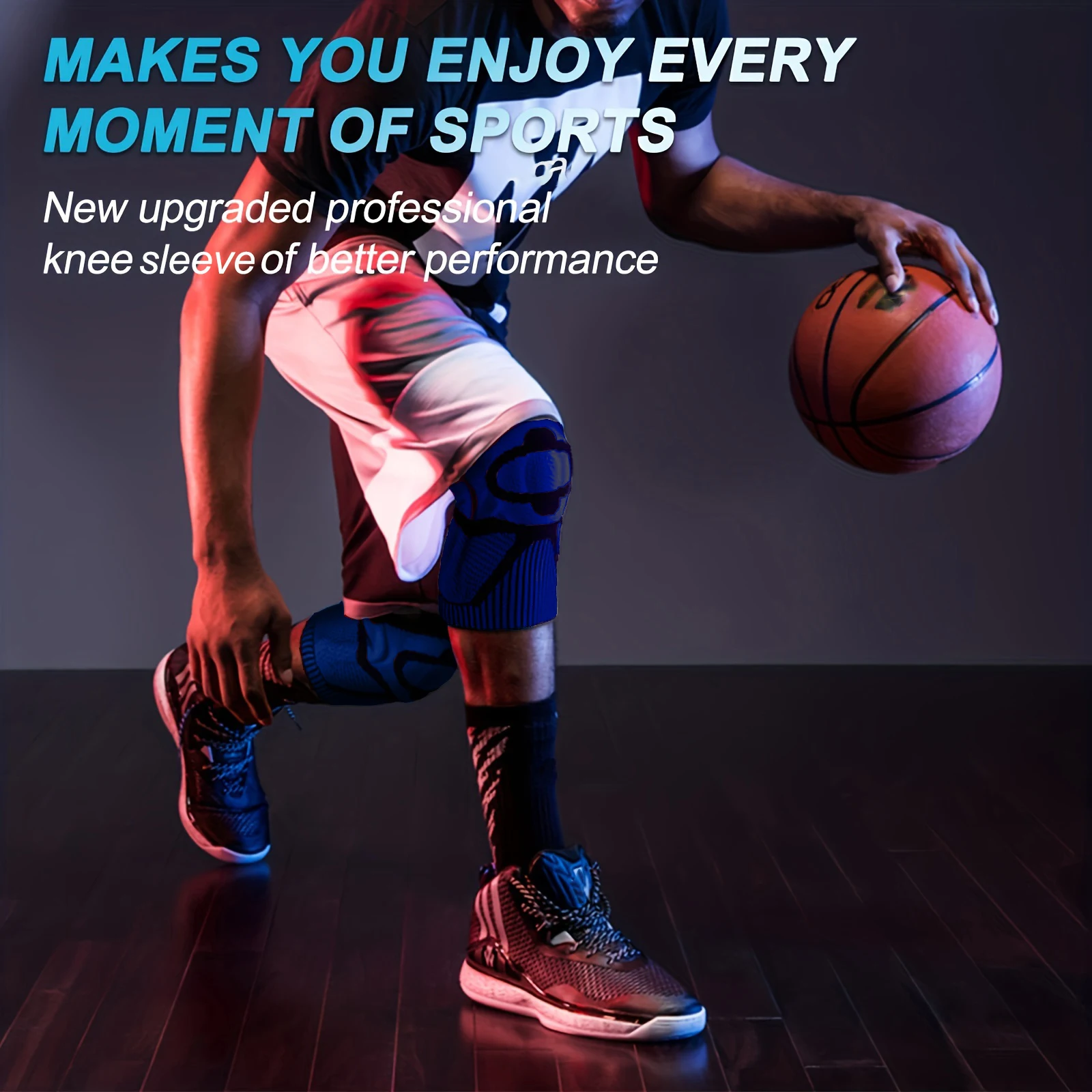 Knee protection sleeve Knee Support Weightlifting Running Workout Basketball 1piece