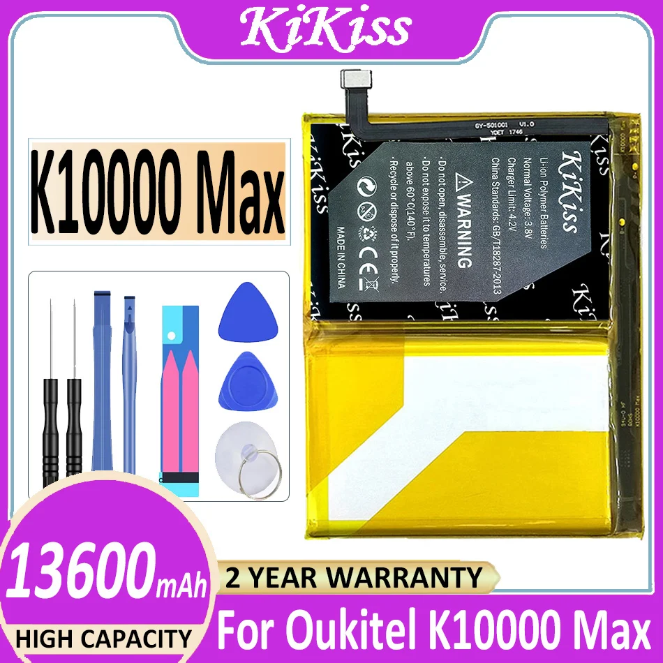 

KiKiss Battery 13600mAh For Oukitel K10000 Max K10000Max K 10000 Max Bateria