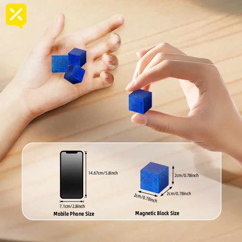105PCS Magnetic Cube Garden Building Children's DIY Educational Toys Cube Sensory Building Birthday Daily Holiday Gift