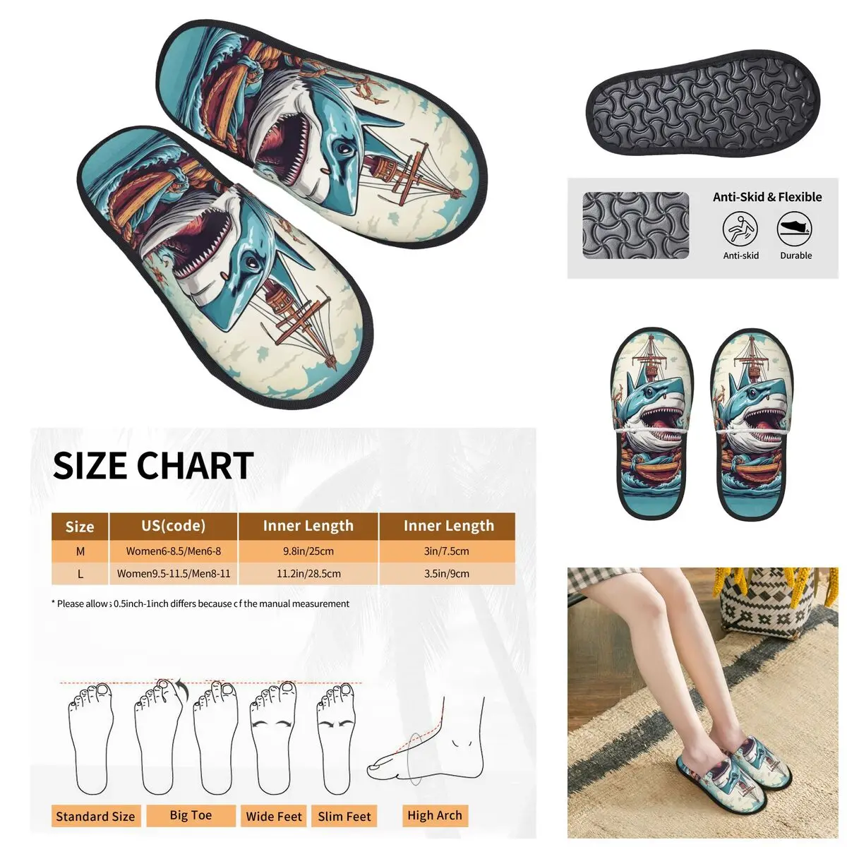 

3D printing Men Women Furry Indoor slippers,Various Colorful Tropical Fish fashion special Anti-skid Slippers