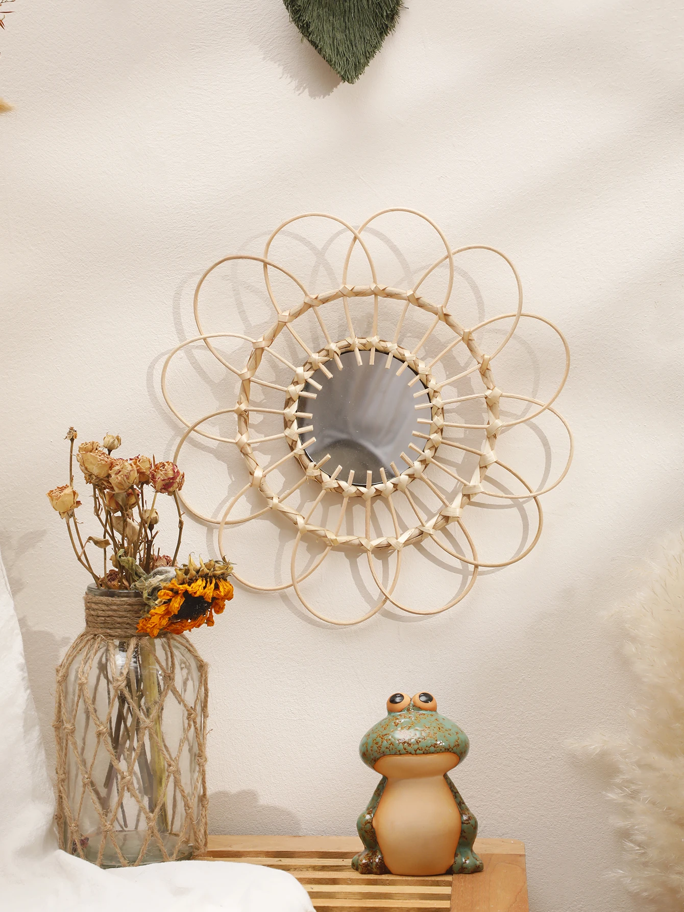 Rattan Hanging Mirror 1