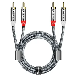 Premium 2 - RCA Male Stereo Audio Cable - 5m (2RCA to 2RCA)
