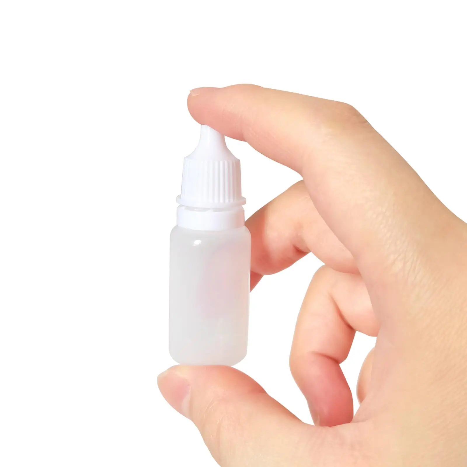 Portable Squeezable Semi-Transparent Refillable Dropper Bottles (50/100 Pack)