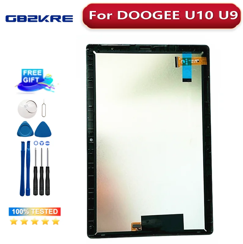 Vetro Touchscreen Per Tablet Doogee U9 / U9 Kid - Ricambio Con Biadesivo Incluso - Foto 2