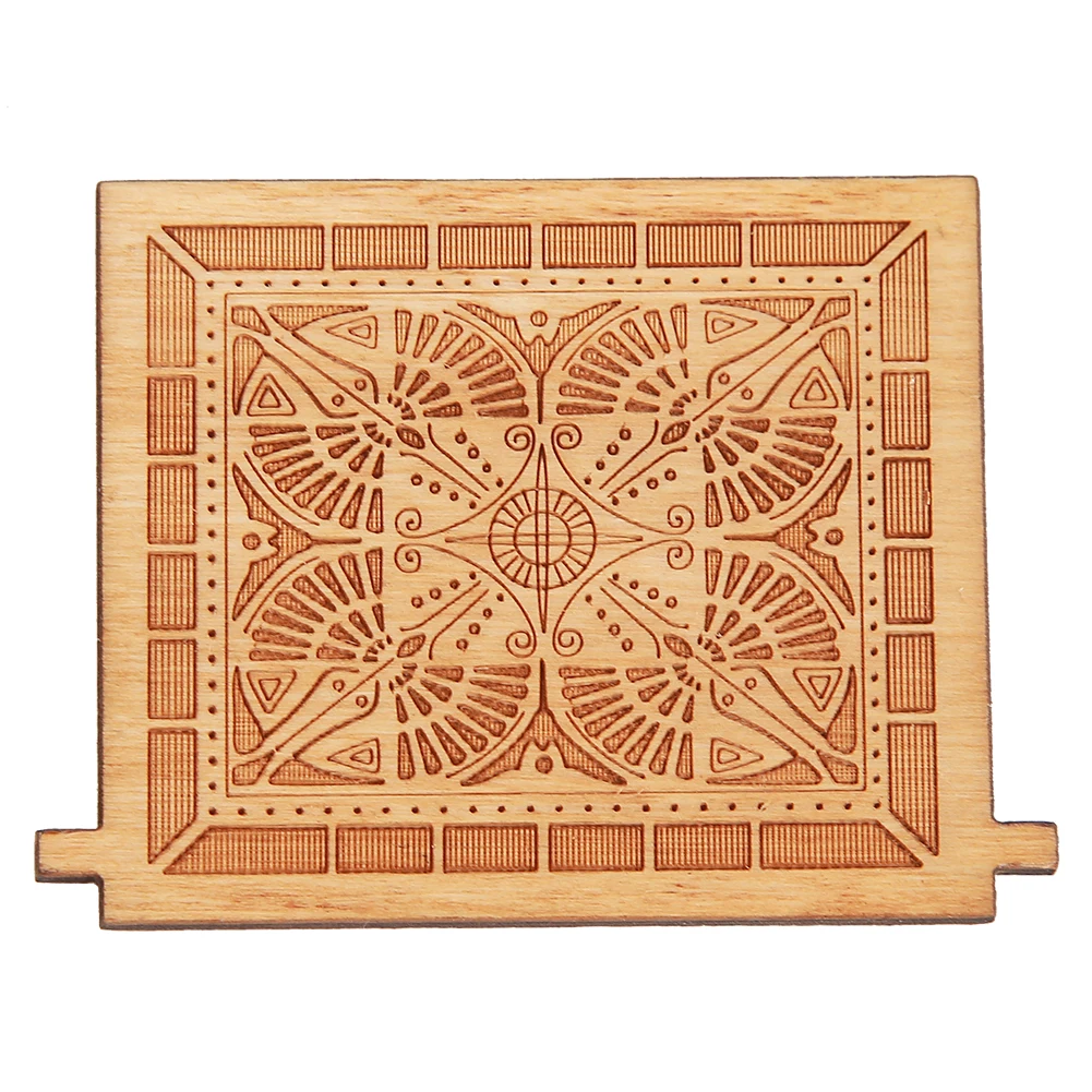 Home Party Ornaments Creative Wooden Board Accessory Antique Carved Wooden Hand Crank Child Kids Gift for Hand Cranked Music Box 2