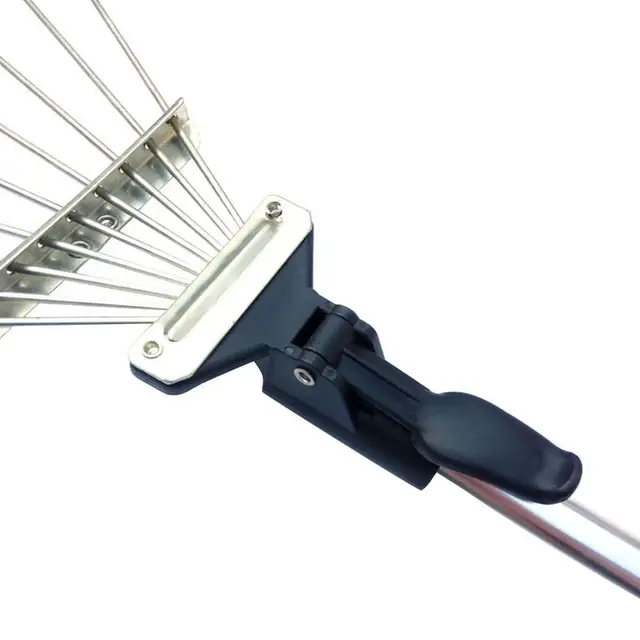 Fém Gereblye A Levelekhez Állítható Acél Gyep És Udvari Szerszám Az Udvar Felvételéhez - Image 5