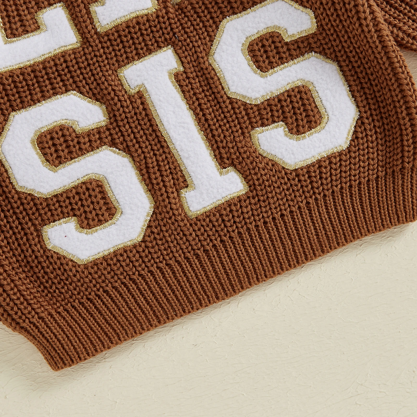  여아 스웨터 겨울 따뜻한 어린이 긴 소매 니트 의류, 패션 레터 자수 풀오버, 점퍼 탑 니트웨어