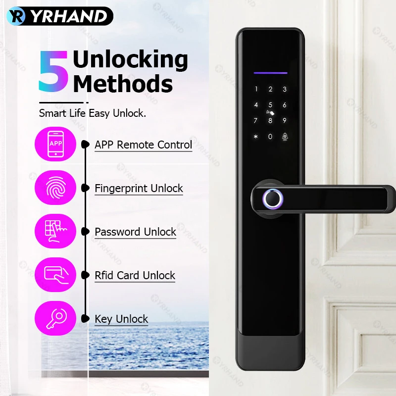 قفل باب ذكي ببصمة الإصبع Tuya