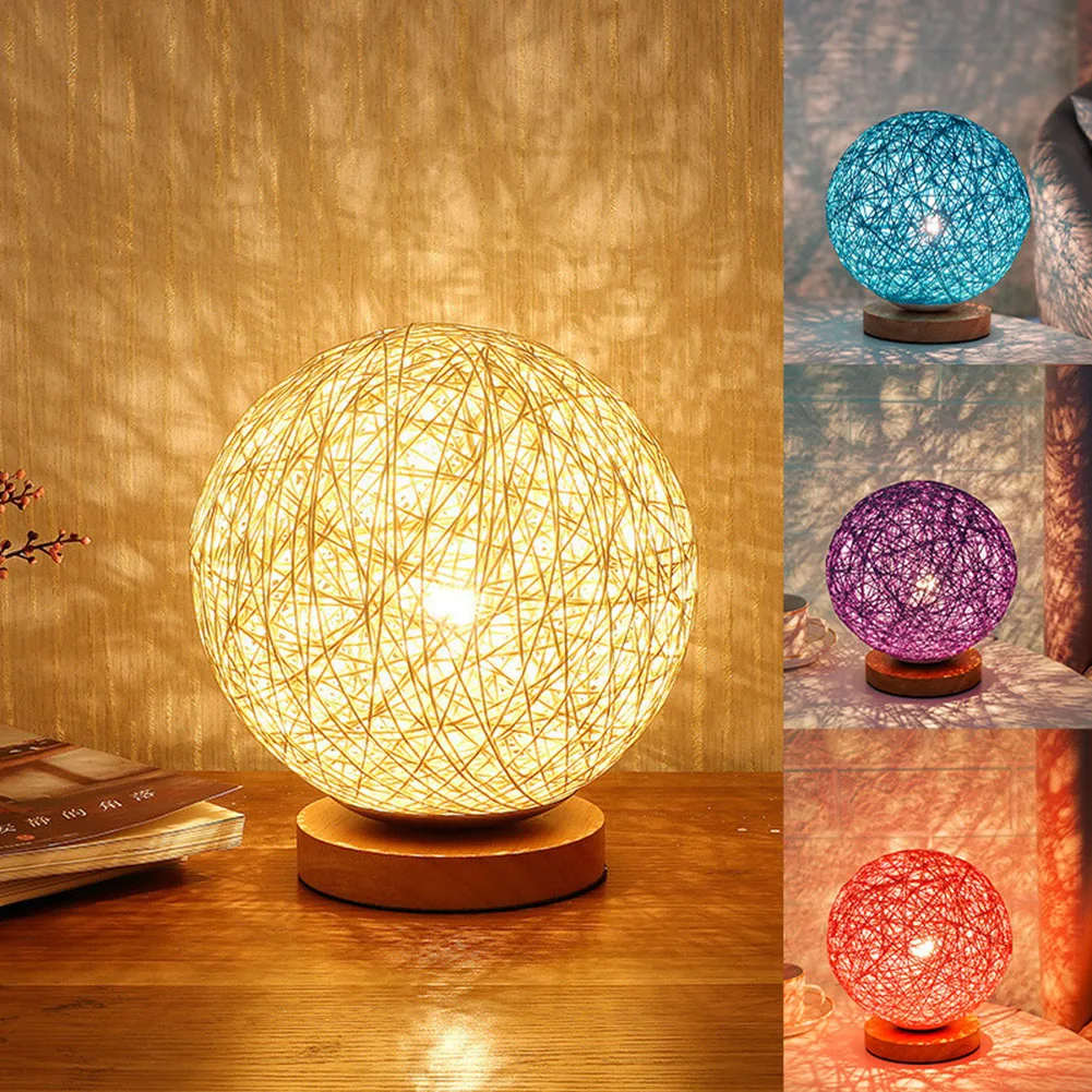 

3W LED Camping Light USB Rechargeable Rattan Ball with Remote Control Home Decor