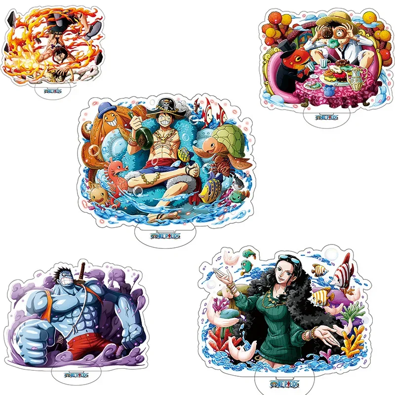 

Cartoon Stand One Piece Luffy Zoro Nami Usopp Chopper Franky Brook Animation Peripheral Ornaments Student Couple Birthday Gift