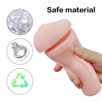 Masturbators For Men Double Channels Real Vagina Anal Massager Sucking Erotic Adult Game Sex Toys Machine Masturbation Cup Pussy 3