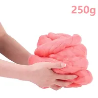 250g/8.82oz Soft Wool Roving Bulk Super Wool Chunky Yarn Wool Roving Top For Hand Spinning Felting Weaving And DIY Craft 2