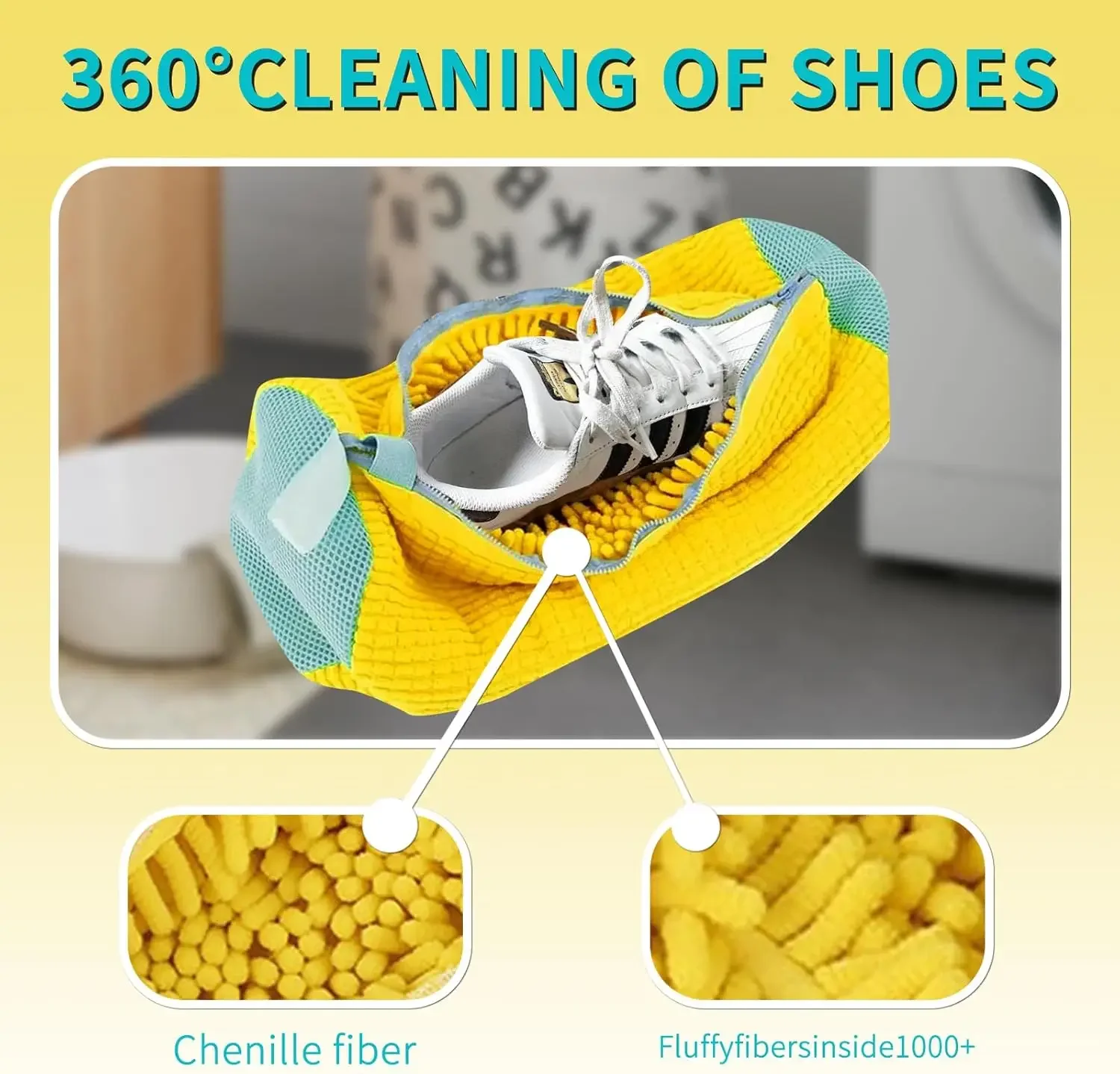 Shoe Washing Bag Reusable Laundry Shoe Bag 360&deg; Wrap-Around Cleaning for Washing Machine Washer Dryer Sneaker Gym Shoes laundry bag,shoe washing bag