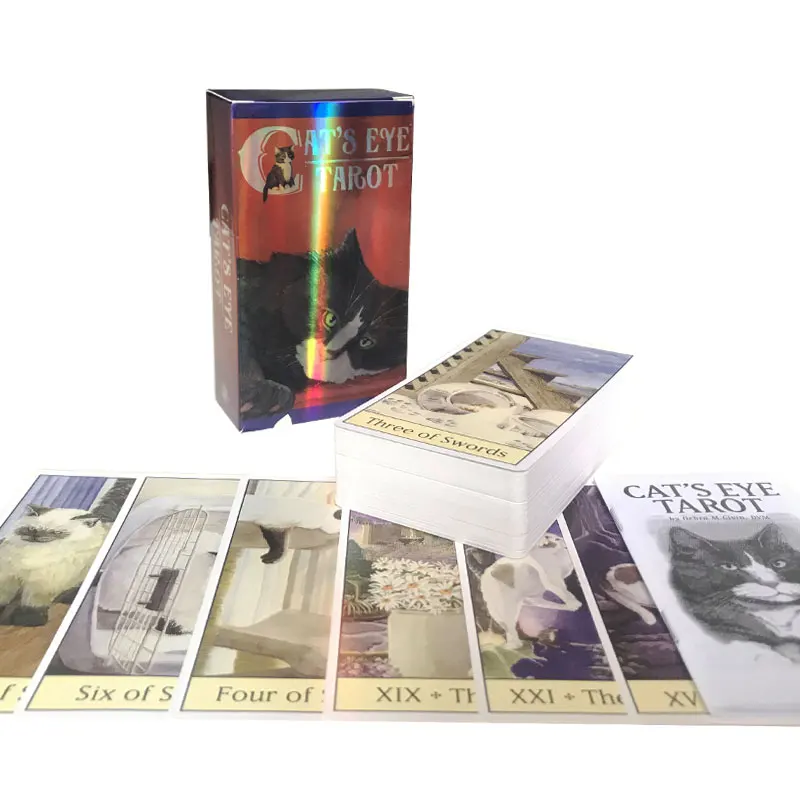 HotsalesCatEyeTarotOracleCardFateDivinationProphecyCard