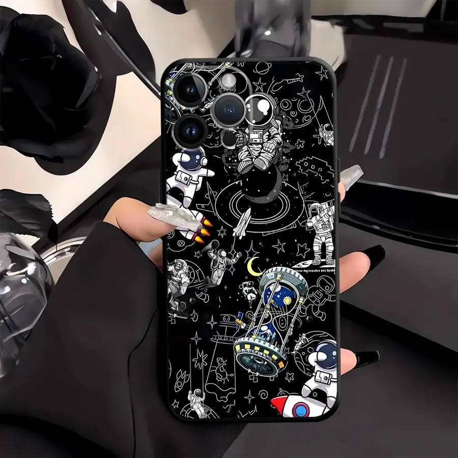 Cartoon Astronaut Phone Cover Case